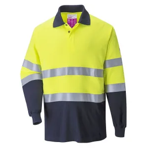 Ognjevarna antistatična polo majica Portwest FR74 – dugi rukav, HiVis