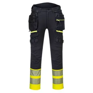 Visokovidne hlače s odstranjivim džepovima DX4 Portwest DX445 Hi-Vis – RAZRED 1